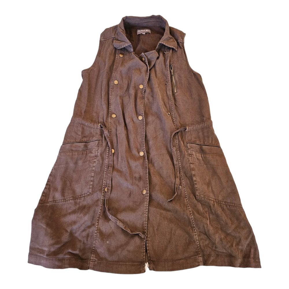 Michael Stars Small Brown Sleeveless Shirt
